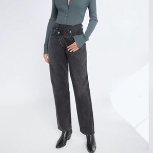 Agolde Charcoal Straight Leg Jeans